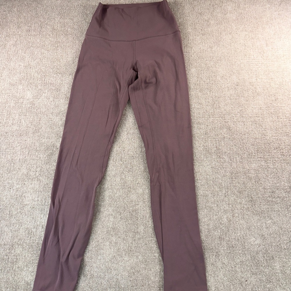 Lululemon Align High Rise Pant 25 Purple Plum Mauve Yoga Leggings Size 2